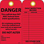 NMC-SPT1                       RED SCAFFOLD TAG (25PKG) from NMC